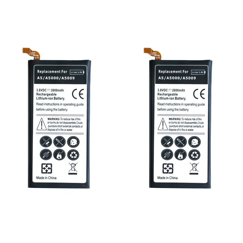 Ciszean 2 шт./лот 2600 мА/ч EB-BA500ABE запасная батарея для Samsung Galaxy A5 (2015) A5000 A5009 SM-A500F A500F SM-A500FU