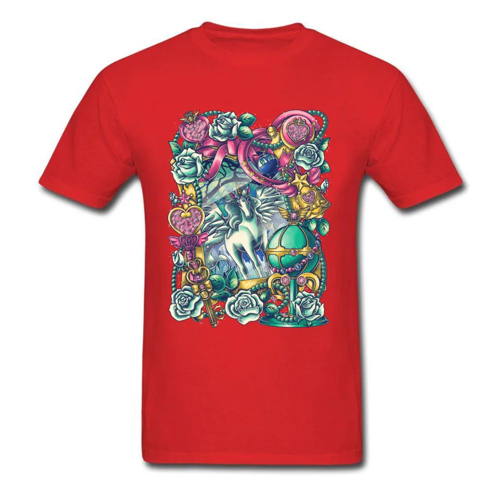 Fashionable Short Sleeve Tees Summer/Fall O-Neck Cotton Men T Shirts Guardian of the Dream World Fashionable T Shirt 2018 Newest Guardian of the Dream World red