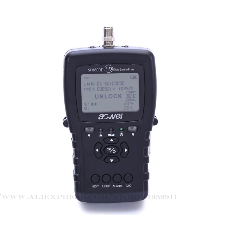 

Original precision Satellite Finder satellite meter  Selectable Ku/C-band Satellite Finder Mete Support DVBS2 / DVBS finder