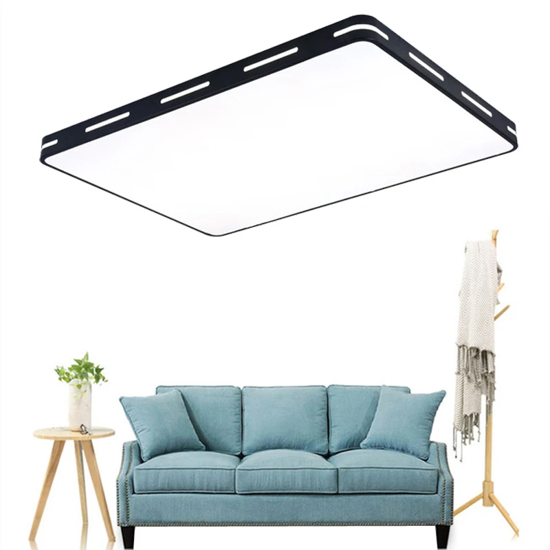 

Modern LED Square Ceiling Lights Ultra-Thin 5CM Black/White Ceiling Lamp For Living Room Bedroom Kitchen Hall Hotel Cafe Decor