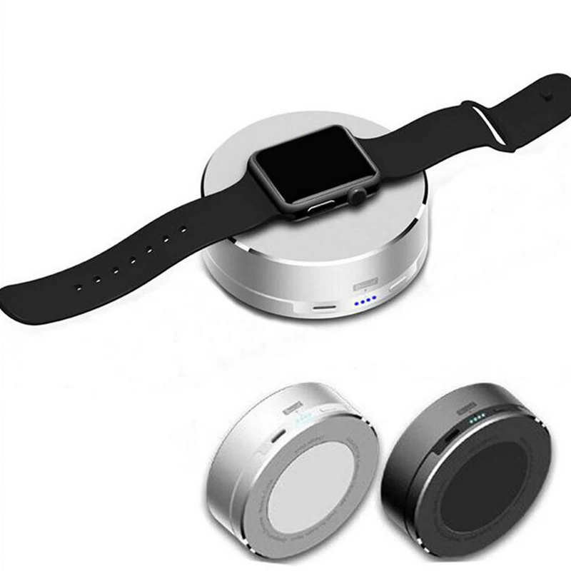 bilder für Neue 1500 mah drahtlose ladegerät externer batterie energienbank aluminium ladestation station stand ladegerät für apple watch 38mm 42mm bilder für Neue 1500 mah drahtlose ladegerät externer batterie energienbank aluminium ladestation station stand ladegerät für apple watch 38mm 42mm