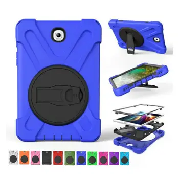 

Tab S2 T710 Heavy Duty Tablet Case Fundas PC Silicon Armor Back Cover for Samsung Galaxy Tab S2 8.0 Inch Protective Stand Holder