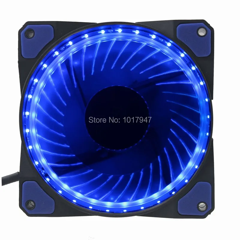 1 шт партия 4Pin 3Pin 12025 12 см 120 мм x 25 Eclipse Blue Led Slient DC 12V PC чехол для компьютера CPU