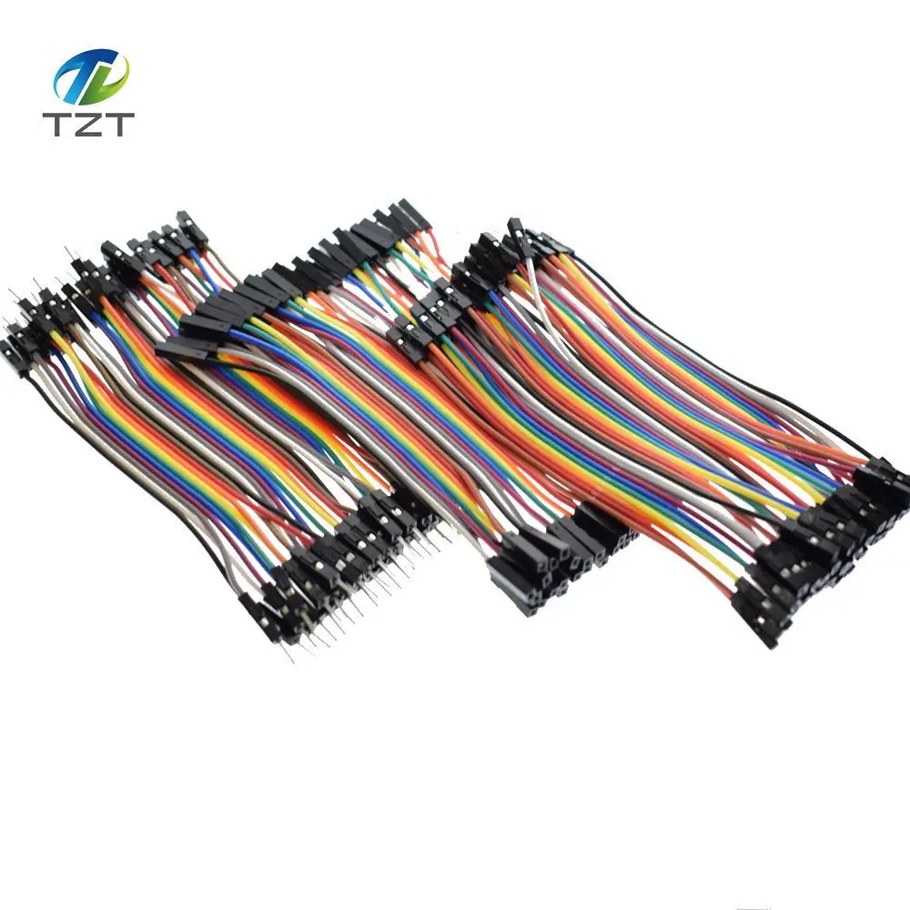 

Dupont Line 120pcs 10cm Male to Male + Female to Male and Female to Female Jumper Wire Dupont Cable for Arduino