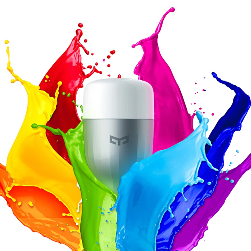 

100% Original Xiaomi Mi Yeelight 2 LED Bulb Colorful Version Adjustable Color Temperature 16 Million RGB Wifi Remote Control