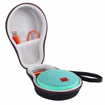 

Travel EVA Hard Carrying Wireless Speakers Case For JBL Clip 2 Waterproof Speaker Fits For USB Cables Charger Storage Strap Bag