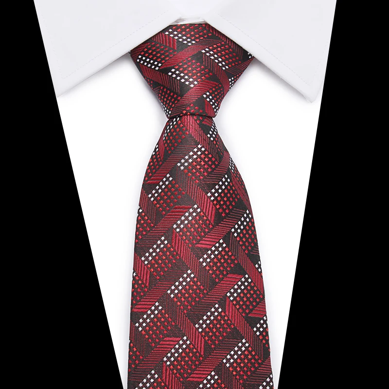 

Formal Standard Size Necktie Groom Gentleman Ties Men Design Party Polyester silk Gravata Slim Arrow 8cm Silk Tie