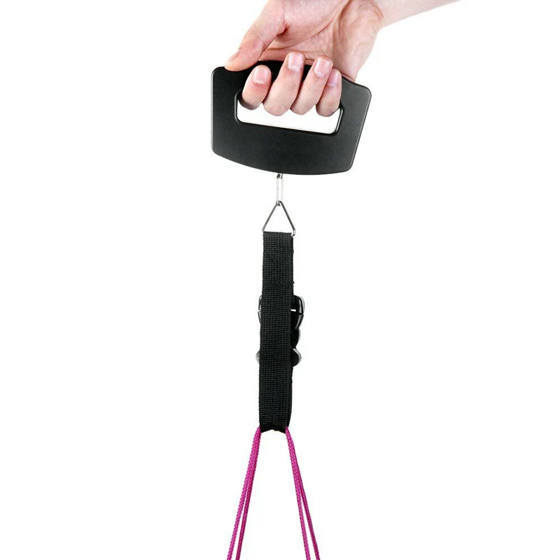 LCD Electronic Scale 50kg Capacity Hand Carry Luggage Digital Weighing Device4