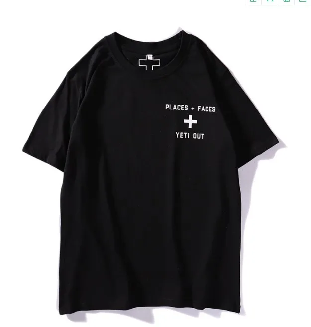 

New Novelty T Shirts heron preston Palaces+Faces T-Shirt Hip Hop Skateboard Street Cotton T-Shirts Tee Top Kanye #L128