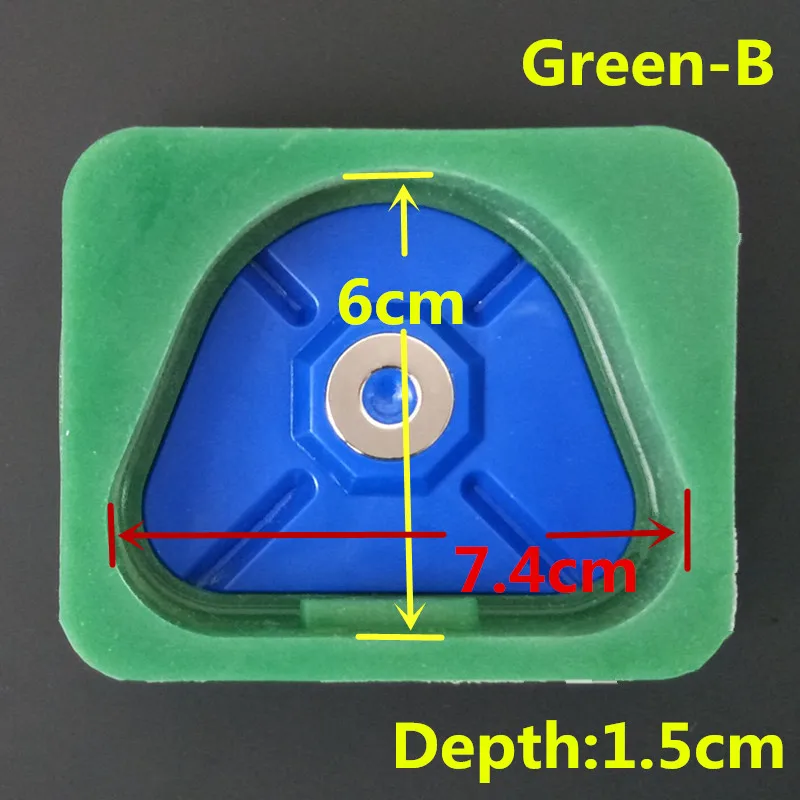 Kaufen Dental Labor Magnetische Silikon Gips Form Labor Kunststoff Modell Ehemaligen Basis für Gips Modelle mit Magnetische Prothese Mundpflege