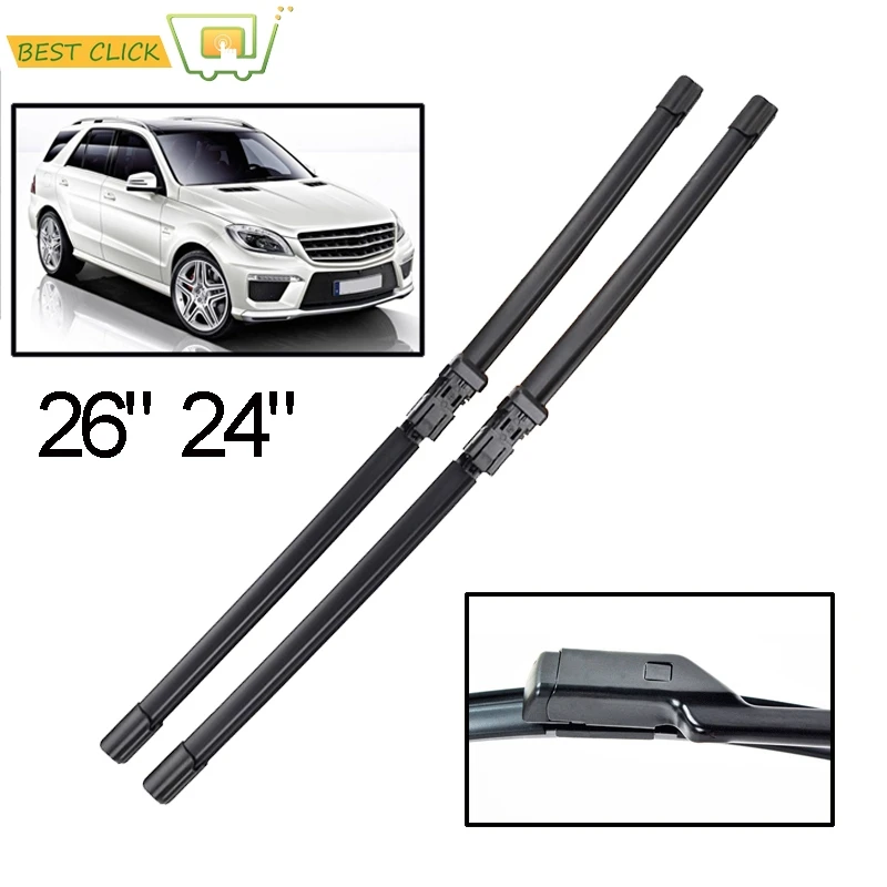 

Misima Windshield Windscreen Wiper Blades For Mercedes-Benz M ML GLE Class ML350 ML400 ML550 ML63 W166 2011 - 2019 Front Window