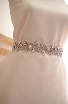 

rhinestone bead sash belt by the yard, bridal sash