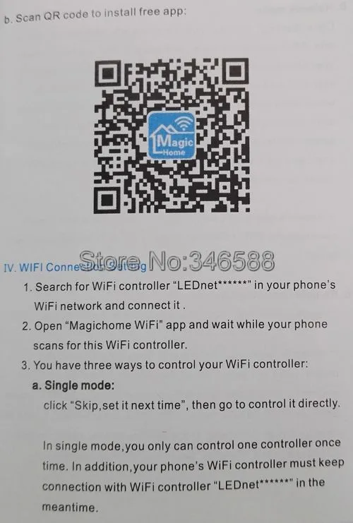 DC12V RGB светодиодный контроллер Wi-Fi 12a 4A * 3ch Поддержка Android/IOS App + IR 24key пульт дистанционного управления для SMD 5050 RGB Светодиодные ленты свет