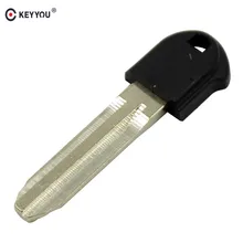 KEYYOU Fob ключ дистанционного управления вставкой ключа для Toyota Crown CAMRY COROLLA Reiz Highlander Corolla Uncut TOY43 плоский ключ