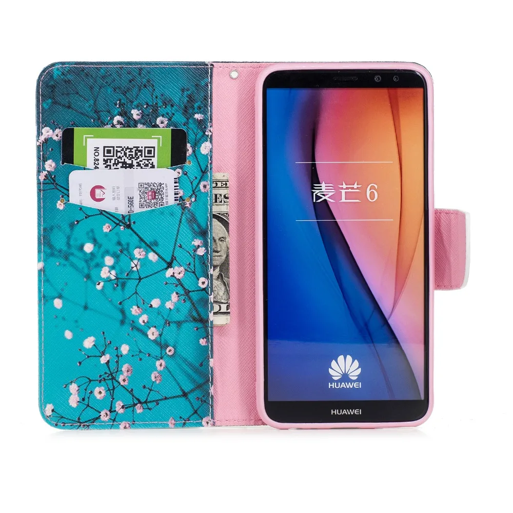 Роскошный цветной кожаный чехол книжка для Huawei Mate 10 Lite Lite|Чехлы-накладки| |