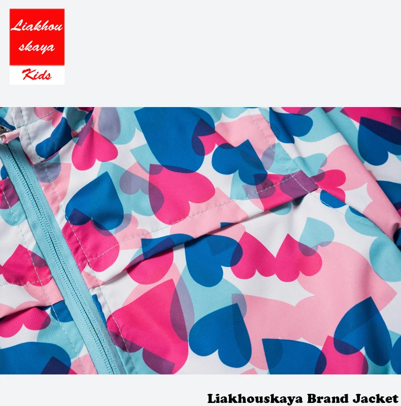 Liakhouskaya New Spring Autumn Kids Boys Outerwear& Coats Jackets For Girls Windbreaker Raincoat Children Clothing 4-15 T