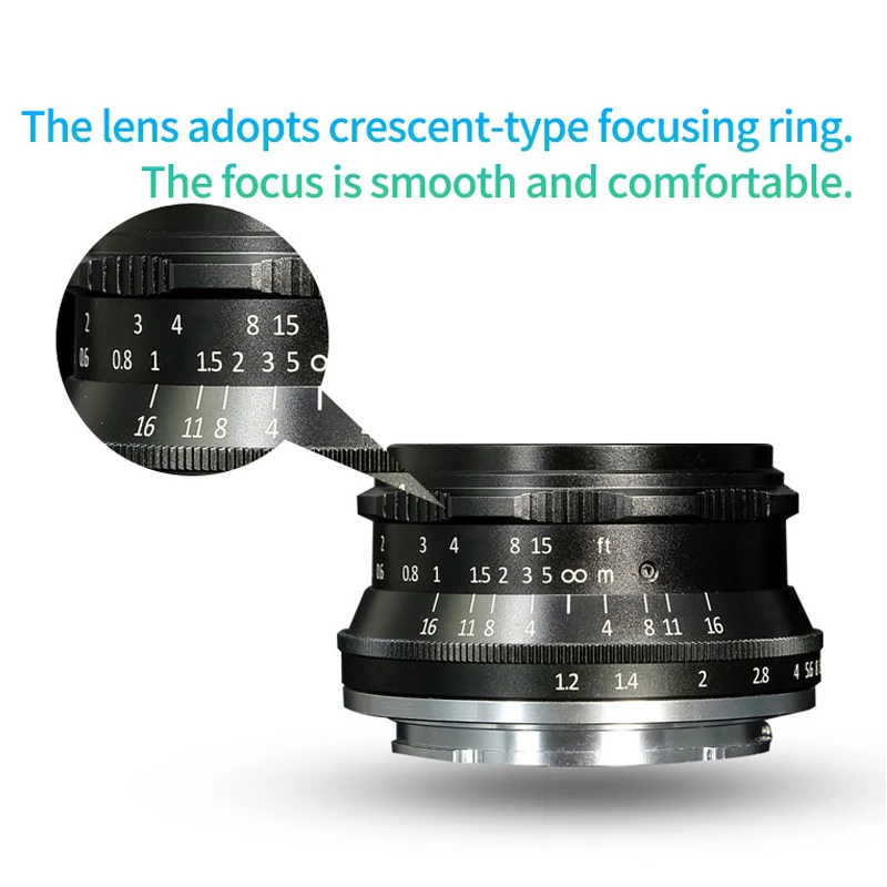 7 ремесленников 35 мм F1.2 главный объектив Ручной фокус для Canon EOS-M для sony E-mount для Fuji XF APS-C беззеркальных камер с фиксированным объективом