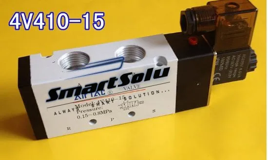 

free shipping 1pc High Quality 1/2'' Five Way Two Position DC24V Pneumatic Solenoid Valve 4V410-15