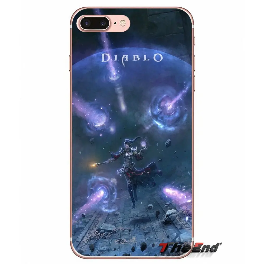 Чехлы для iPhone X 4 4S 5 5S 5C SE 6 6S 7 8 Plus Samsung Galaxy J1 J3 J5 J7 A3 A5 2016 2017 Diablo Reaper Of Souls Demon