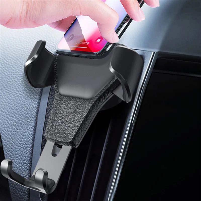

Car Phone Holder For Phone In Car Air Vent Mount Stand No Magnetic Mobile Phone Holder Universal Gravity Smartphone Cell Support