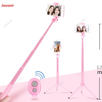 

selfie stick 1.7 m long aluminum bluetooth remote control long mobile phone fill light self-timer universal tripod CD05 T07