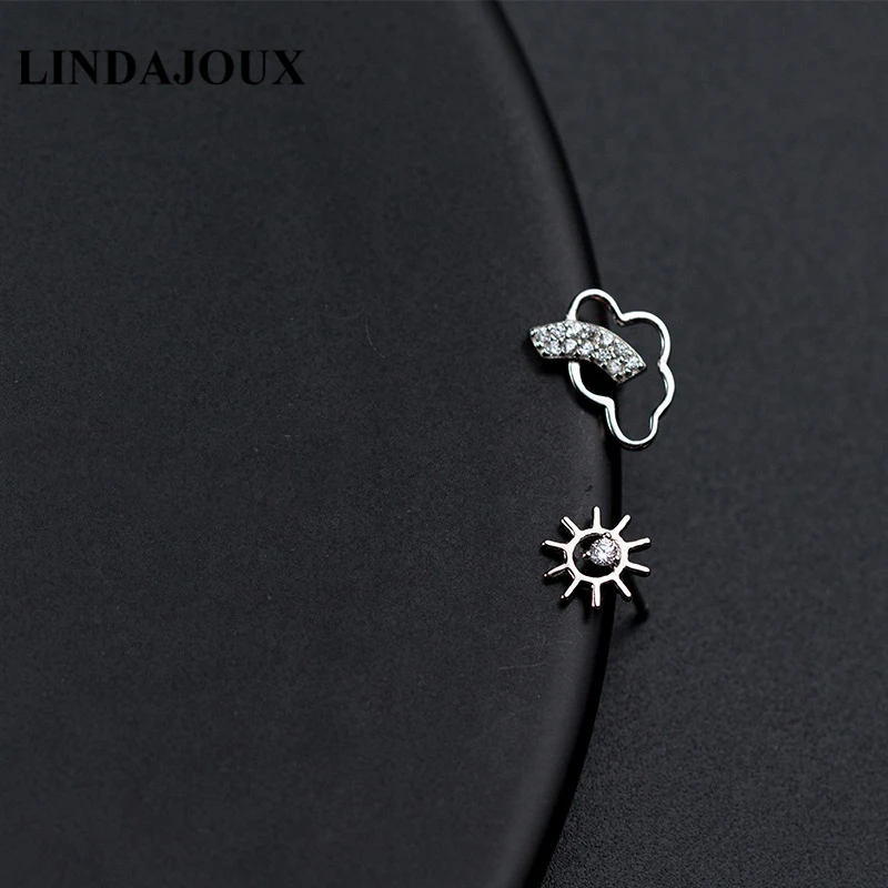 LINDAJOUX новый дизайн облако и защита от солнца в форме сердца 925 пробы сереьряные
