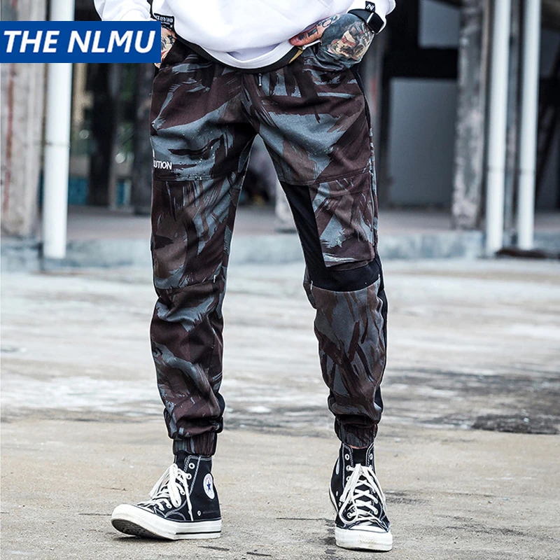 Hip Hop Camouflage Cargo Pant Streetwear Men Baggy Harem Pants ...