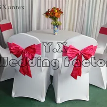Спандекс стул группа \ бант на стул для спандекс стул задняя крышка с атласным бантом