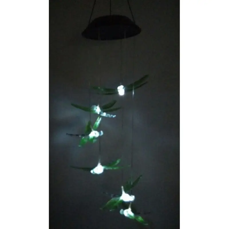 WINOMO Солнечный мобильный светодиодный светильник, меняющий цвет колокольчиков, Подвеска стрекоза, колокольчик, садовый колокольчик