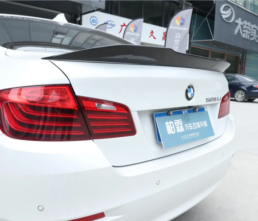 

JINGHANG 100% Carbon Fiber Car Rear Wing Trunk Lip Spoilers Fits For 10-17 BMW 5 series F10 2010-2017