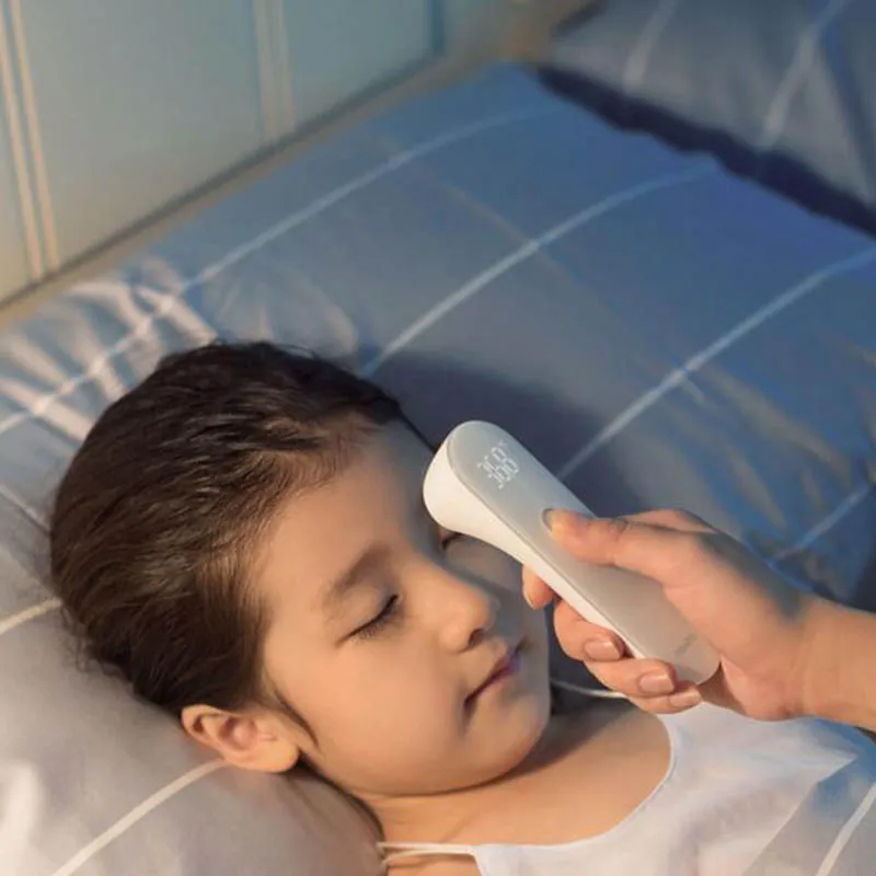Цена Xiaomi оригинальный mijia светодиодный светильник термометр для здоровья светодиодный Бесконтактный цифровой инфракрасный Лоб термометр Детск...