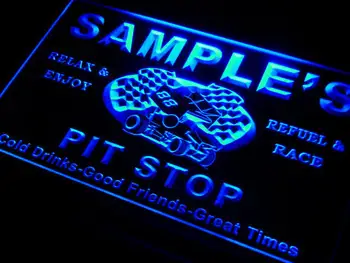 

pu-tm Name Personalized Custom Pit Stop Man Cave Bar Neon Beer Sign