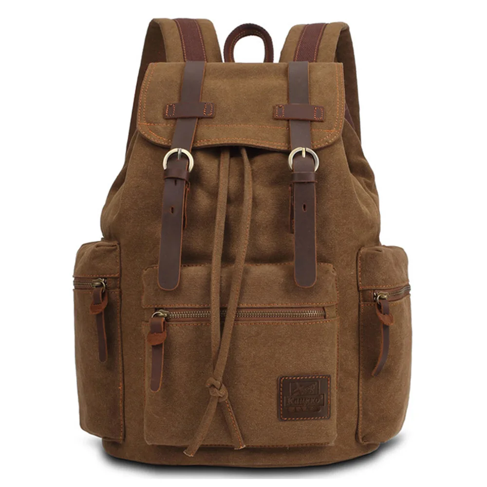 ФОТО Vintage Rucksacks Tenn Casual Canvas Backpack Bag Rucksack Bookbags Backpack for School/Collage Daypack