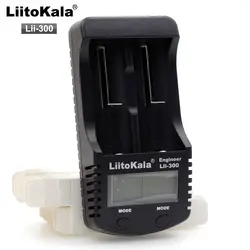 LiitoKala lii-300 ЖК-дисплей 18650 Батарея Зарядное устройство lii300 для 18650 26650 14500 10440 17500 1,2 В AA AAA Ni-MH Перезаряжаемые Батарея сзади