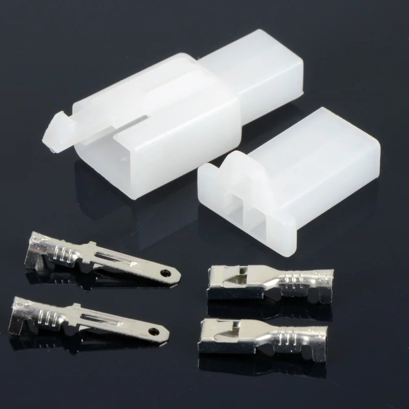 

10sets - 2 Way 2.8mm Mini Connector Kit Pin Connectors moto car auto 12V