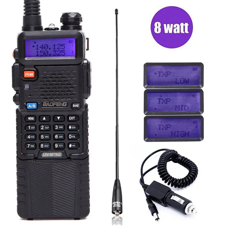 

Baofeng UV-5R 8W Power 3800mAh walkie talkie Two Way Radio 8Watts High Power cb portable radio 10km long range UV5R For Hunting