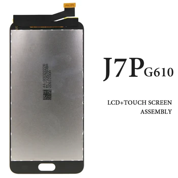 

single hole No Dead Pixel G610 G610F Black White Touch Screen For Samsung J7 Prime LCD Display Assembly Phone