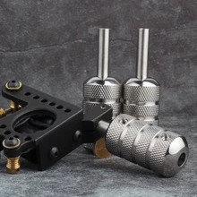 YILONG 1 шт. из нержавеющей стали Татуировка ручка 25 мм с задней стволовой профессиональные ручки для тату-машинки трубы Советы Инструмент