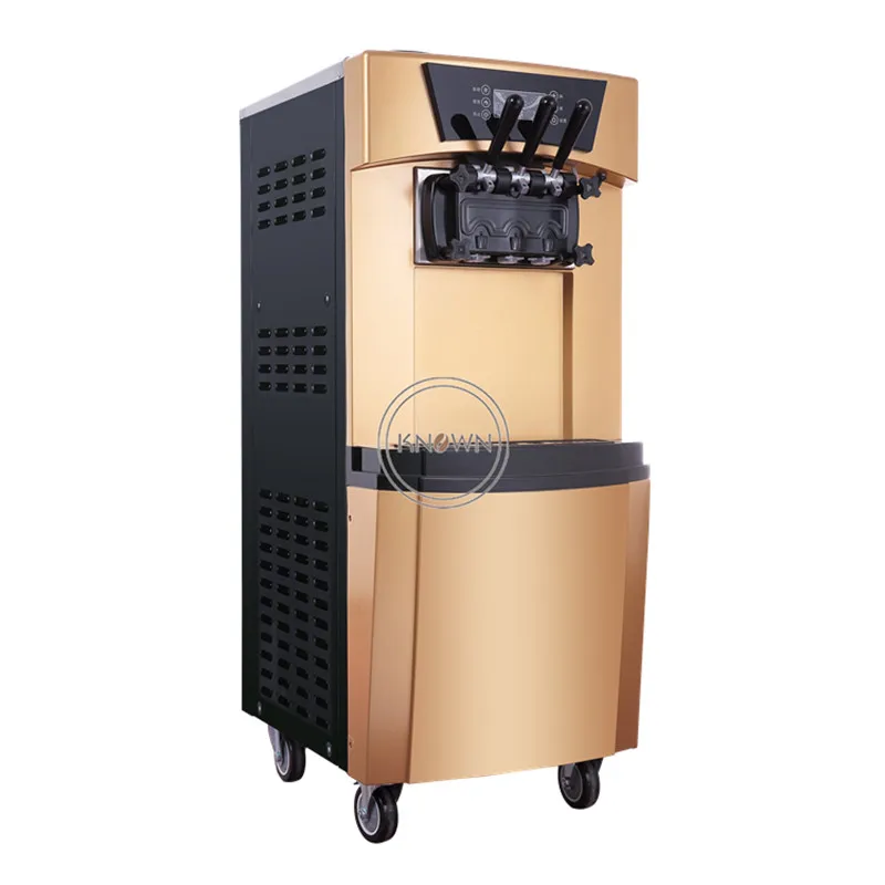 US $800.00 Rainbow can be customized 3 Flavors Yogurt soft Ice Cream machine 6L2 mix hopper with free shipping by sea to the whole world