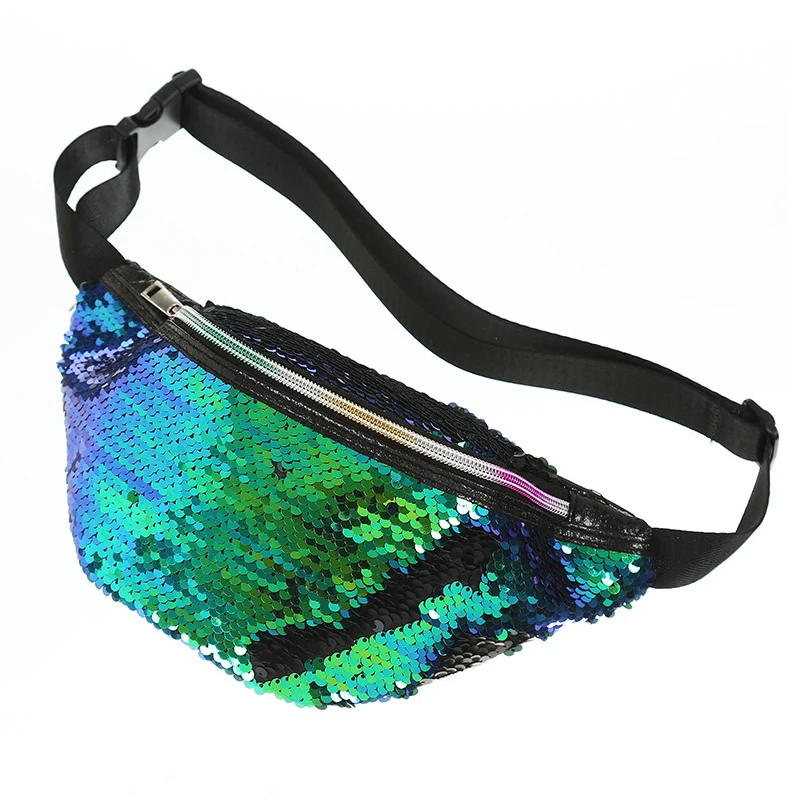 

Women's pockets mermaid sequin pockets Europe and the United States fashion sports shoulder bag Messenger sequins package female