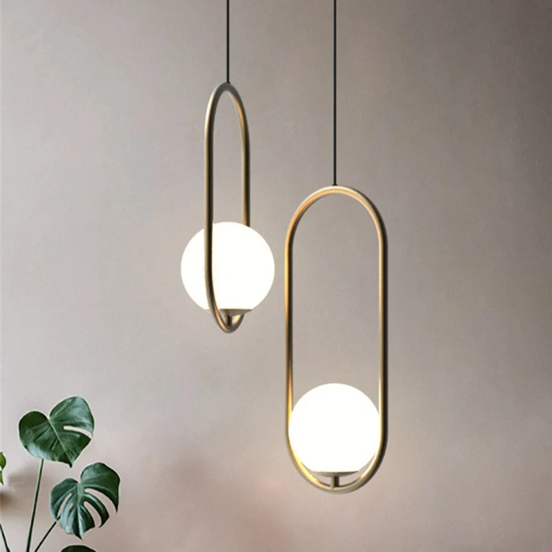 Pendant Lights Led Kitchen Lamp Gl Ball Bedside Lights Led Lamp Gl Ball Bedside