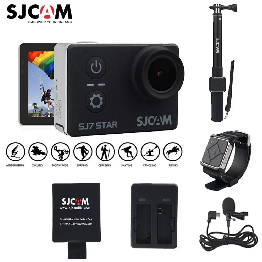 100% Original SJ7 Star 4K 30fps Ultra HD SJCAM Action Camera Ambarella A12S75 2.0" Touch Screen 30M Waterproof Remote Sport Cam |