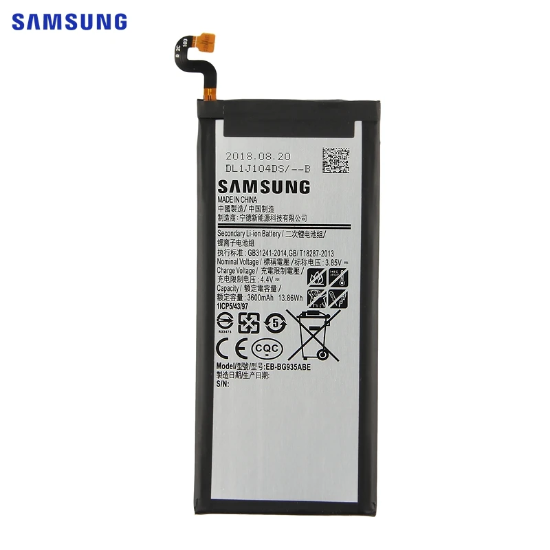 Оригинальная батарея samsung EB-BG935ABE EB-BG935ABA для samsung GALAXY S7Edge S7 край SM-G935FD SM-G935F SM-G935P SM-G935F 3600 мА-ч