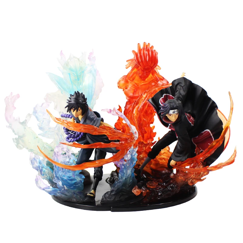 Аниме Naruto Shippuden фигурки Uchiha Sasuke Itachi Susanoo модель игрушки рождественские