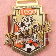 Сувенирные значки маленькие футбольные медали имитация, жесткие, покрытые эмалью clup значок