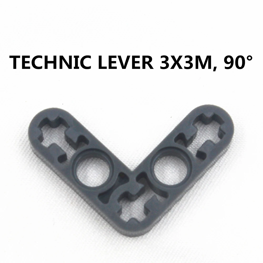 Building Blocks Bulk MOC Technic Parts 20pcs TECHNIC LEVER 3X3M, 90DGE compatible with lego for kids boys toy