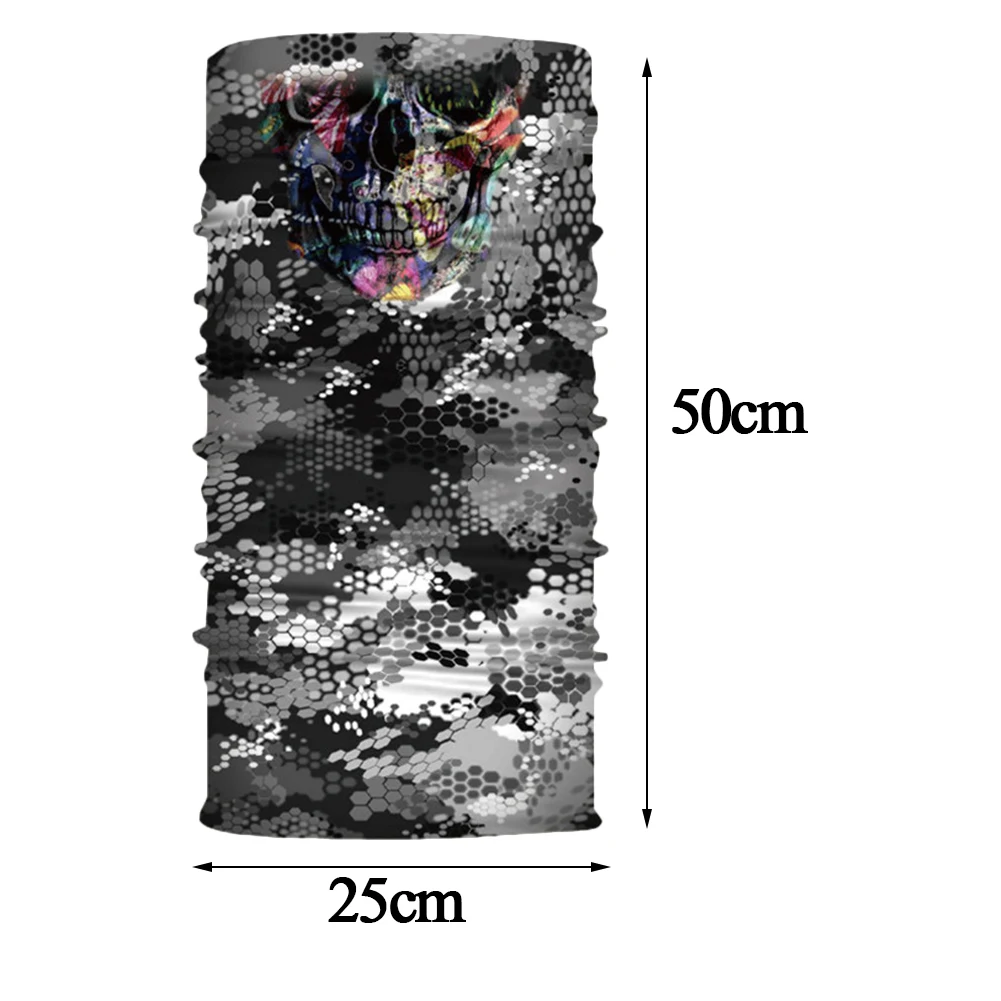 СОЛНЦЕЗАЩИТНЫЙ походный шарф для лица маска для лица шарфы для женщин защищающая маска «Череп» волшебный шарф трубчатый велосипедный маска бандана головные уборы