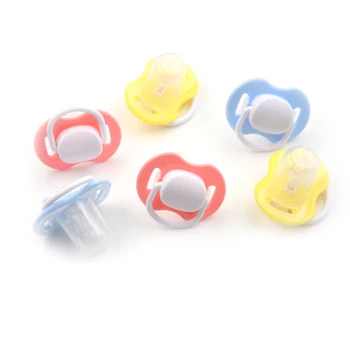 

Baby Automatic Closing Safe Food Grade Silicone Pacifier Infant Sleep Soothers Solid Teeth Nipple Pink,Yellow,Blue.