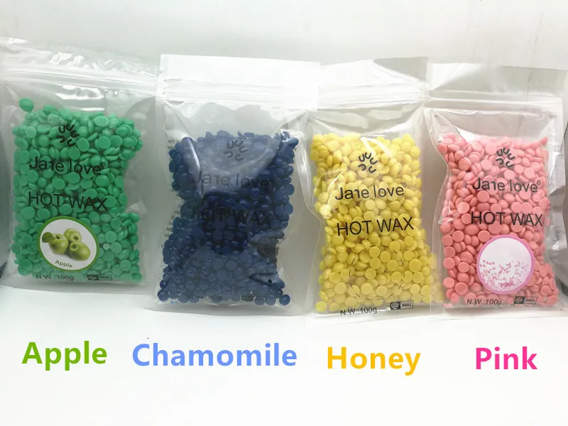 Murah 100G Lilin Panas Tubuh Keras Lilin Depilatory Mutiara Lilin untuk Hair Removal Terbaik Jual Produk Kulit Hidung Bikini Sempurna waxing Kit
