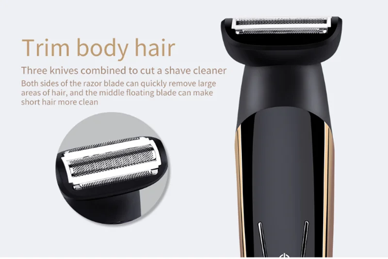 8 In 1 Men's Precision Hair Trimmer Hair Clipper Shaver Body Groomer Beard Stubble Trimer Face Shaving Machine Head Trimming 40D